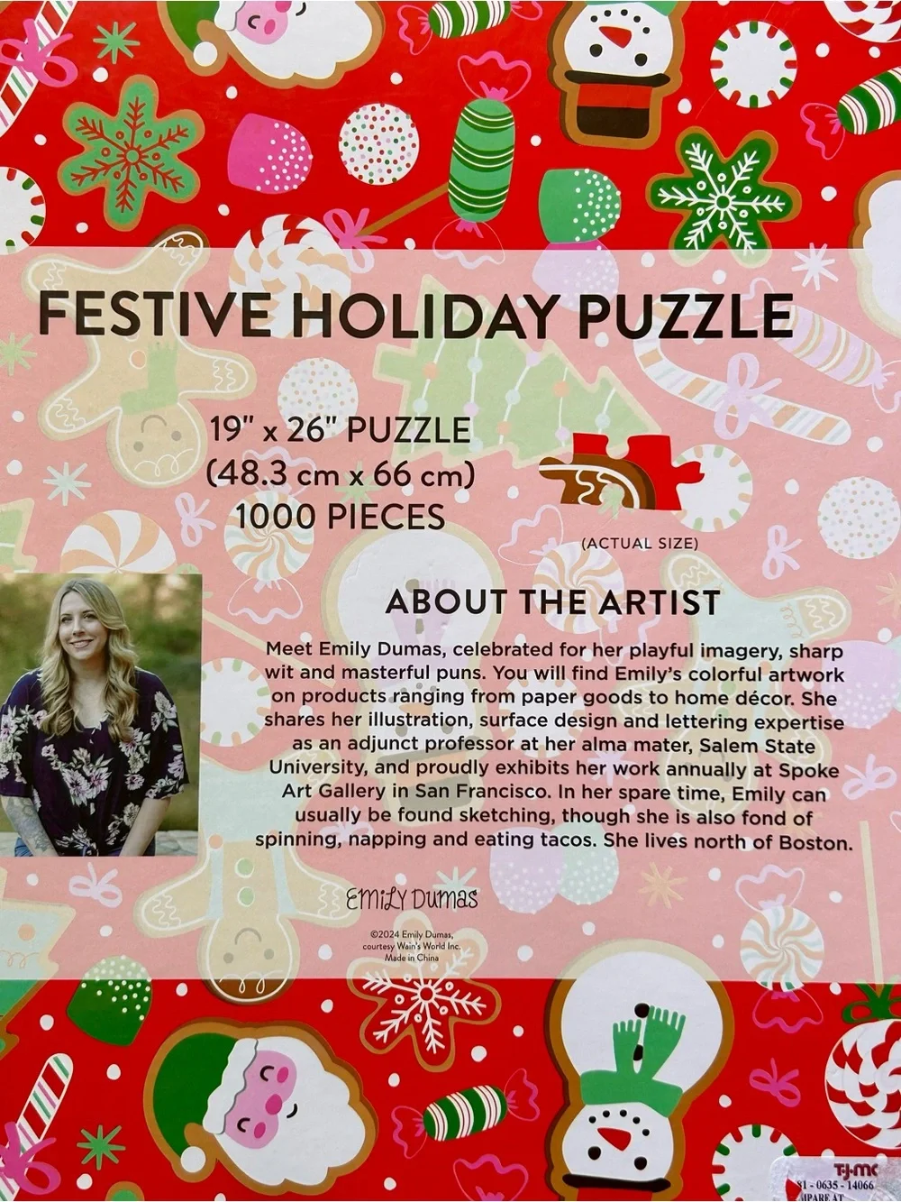 Emily Dumas Holiday Puzzle • 1000 Piece Christmas Tree • 19x26